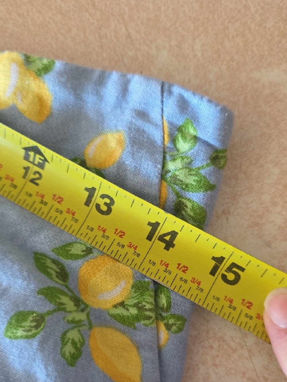 LOFT Light Blue Lemon-Print Linen Blend Shorts Sz S - Picture 5 of 9